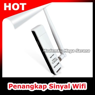 penangkap sinyal wifi | tp-link tl-wn722n usb wifi 150mbps