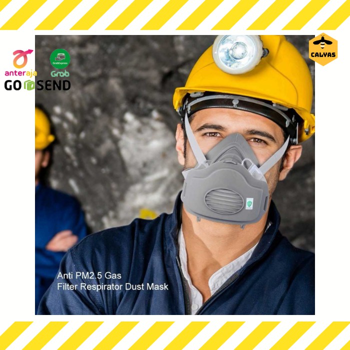 Masker Anti Debu Polusi PM2.5 / Masker Respirator Industrial Safety Mask