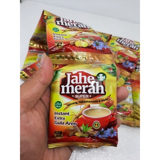 

Jahe Merah Super plus ginseng habbat madu H64 Jahe Merah Instan extra Gula Aren SACHET 100% ASLI