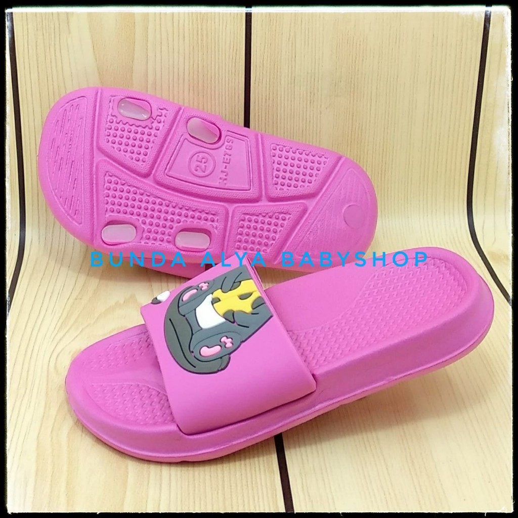 Sandal Anak Perempuan Umur 2 3 4 5 6 Tahun FANTA Elastis - Sandal Anak Cewek Harian Elastis Size 25 - 35 Karet Anti Licin