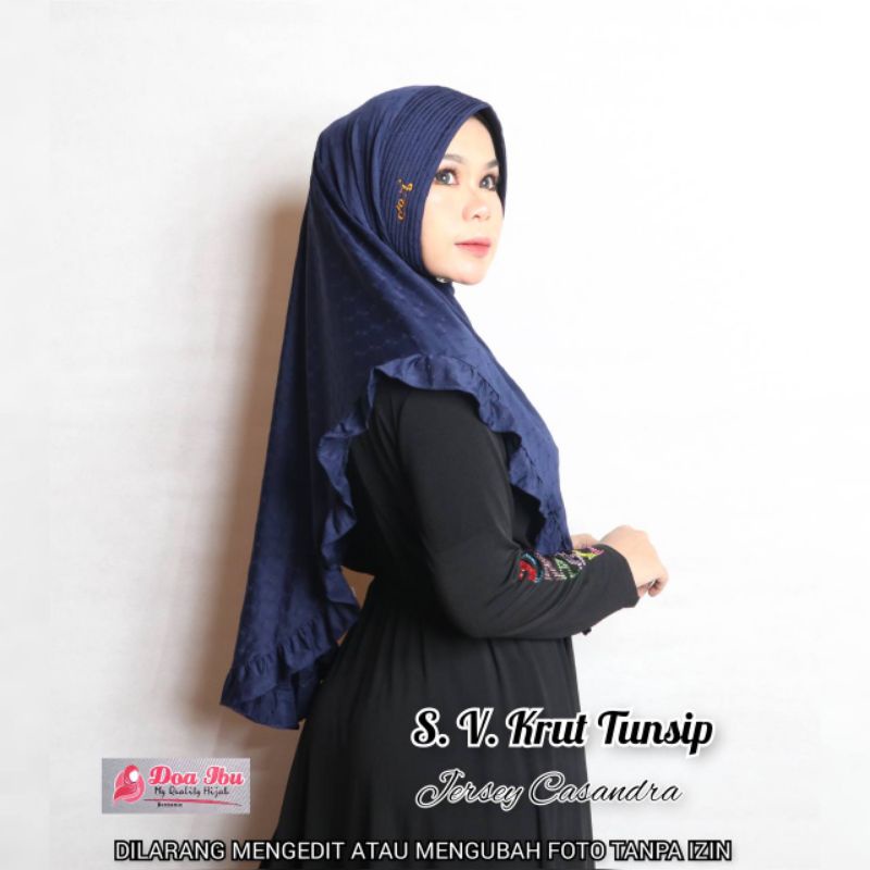 Jilbab SV kerut Tuspin ori DOI