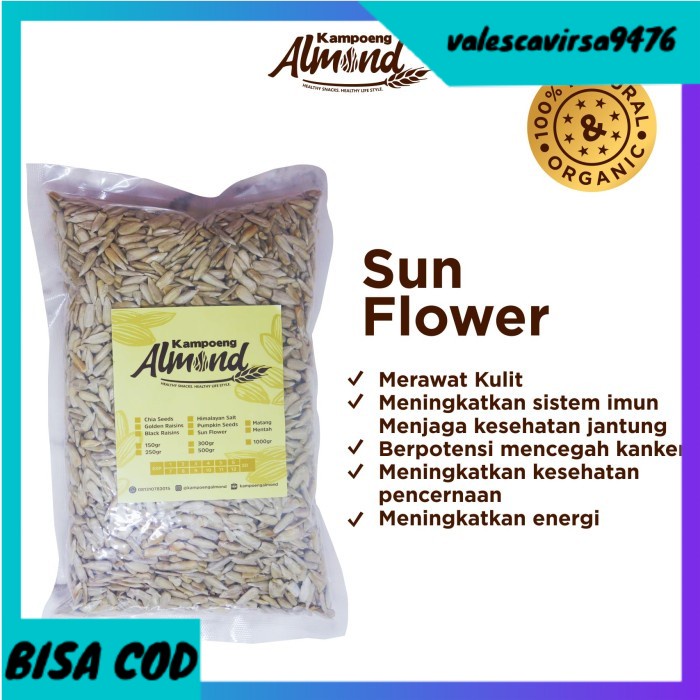 

⭐BISA COD⭐ Sunflower Seeds / Kuaci Kupas Roasted ( Panggang ) Uk. 500 Gr