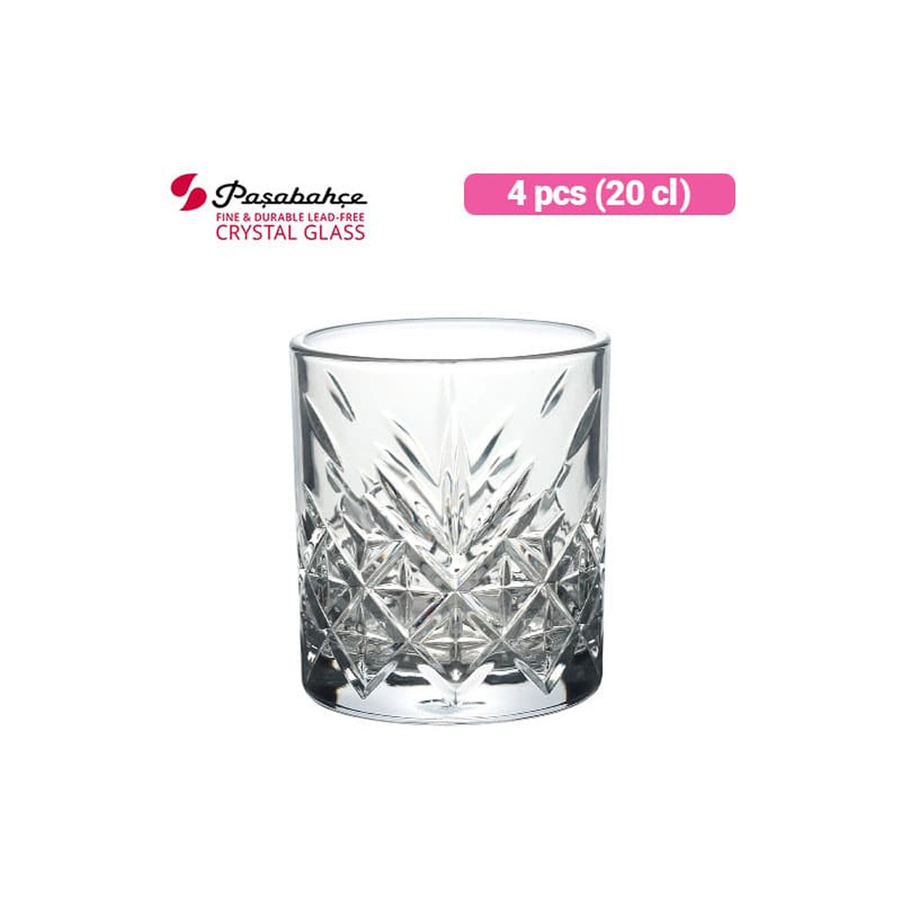 Pasabahce Gelas Minum Timeless Whisky 20CL/4Pcs