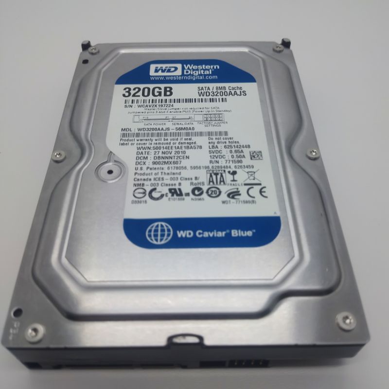 Hardisk 320GB WD Blue Sata 3,5&quot; -Hardisk Internal Pc New Ori Hdd For Pc -Cctv