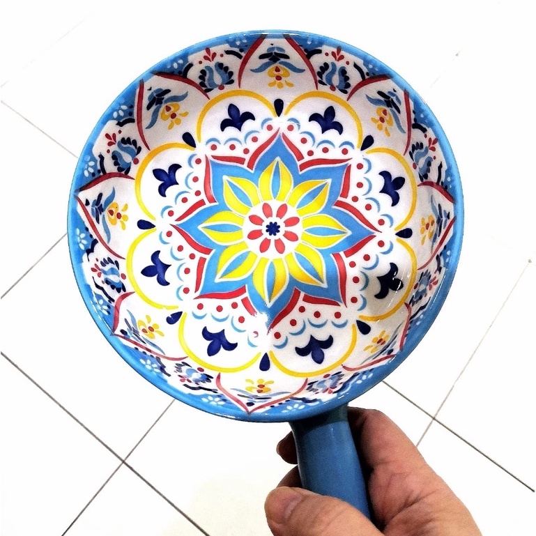 Piring Keramik Model Claypot Tahan Panas Mangkok Gagang Jepang Korea