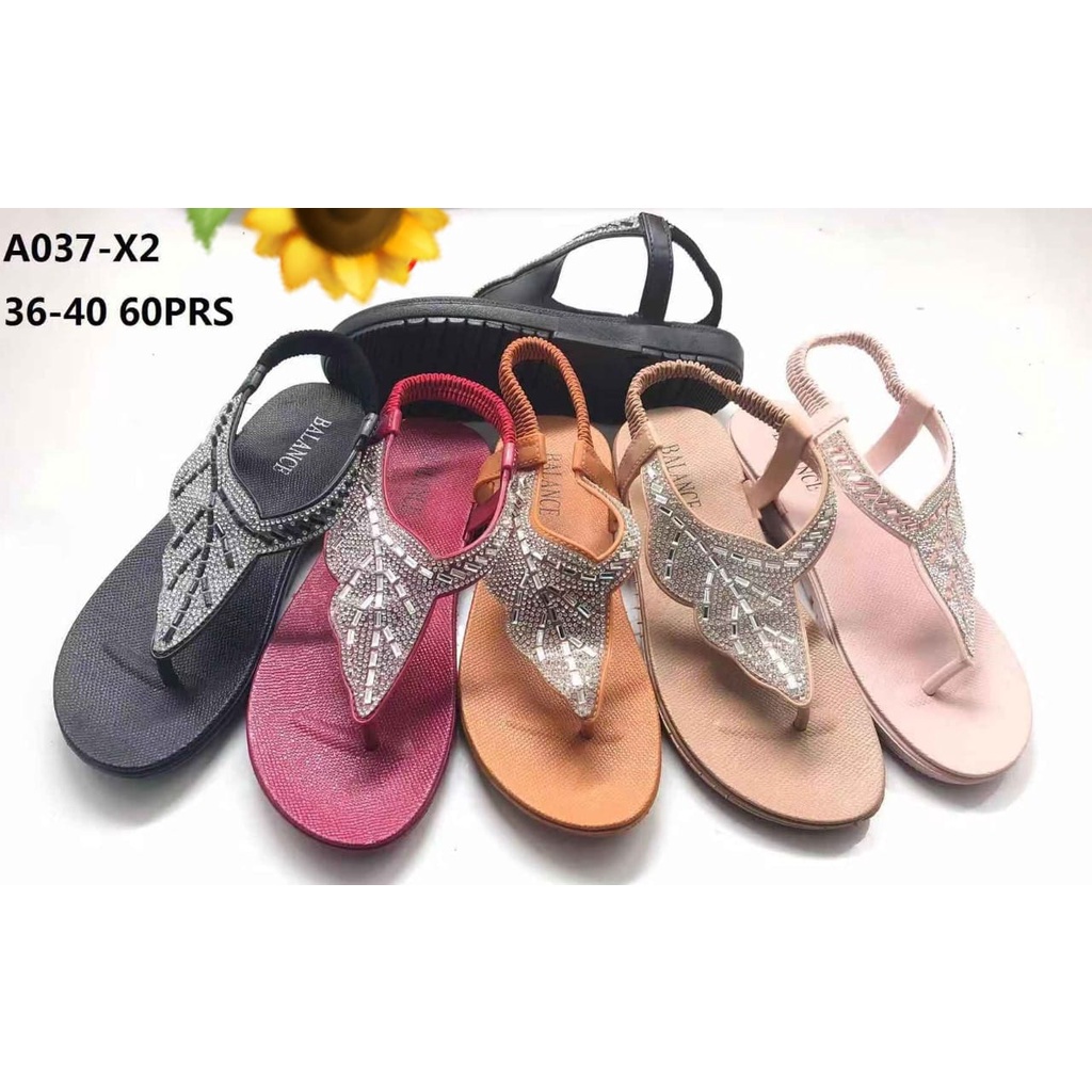 Sandal Karet Jelly Wedges Wanita import Model Terbaru Original Kekinian by AGUNG STYLE Balance A037-X2