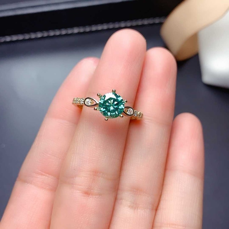 Cincin Moissanite Pt950