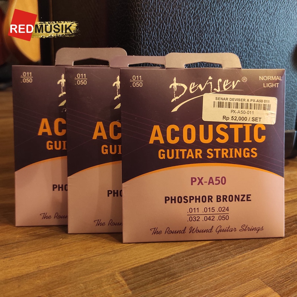 Senar Akustik Deviser PX-A50 11/50 Acoustic Guitar String Deviser