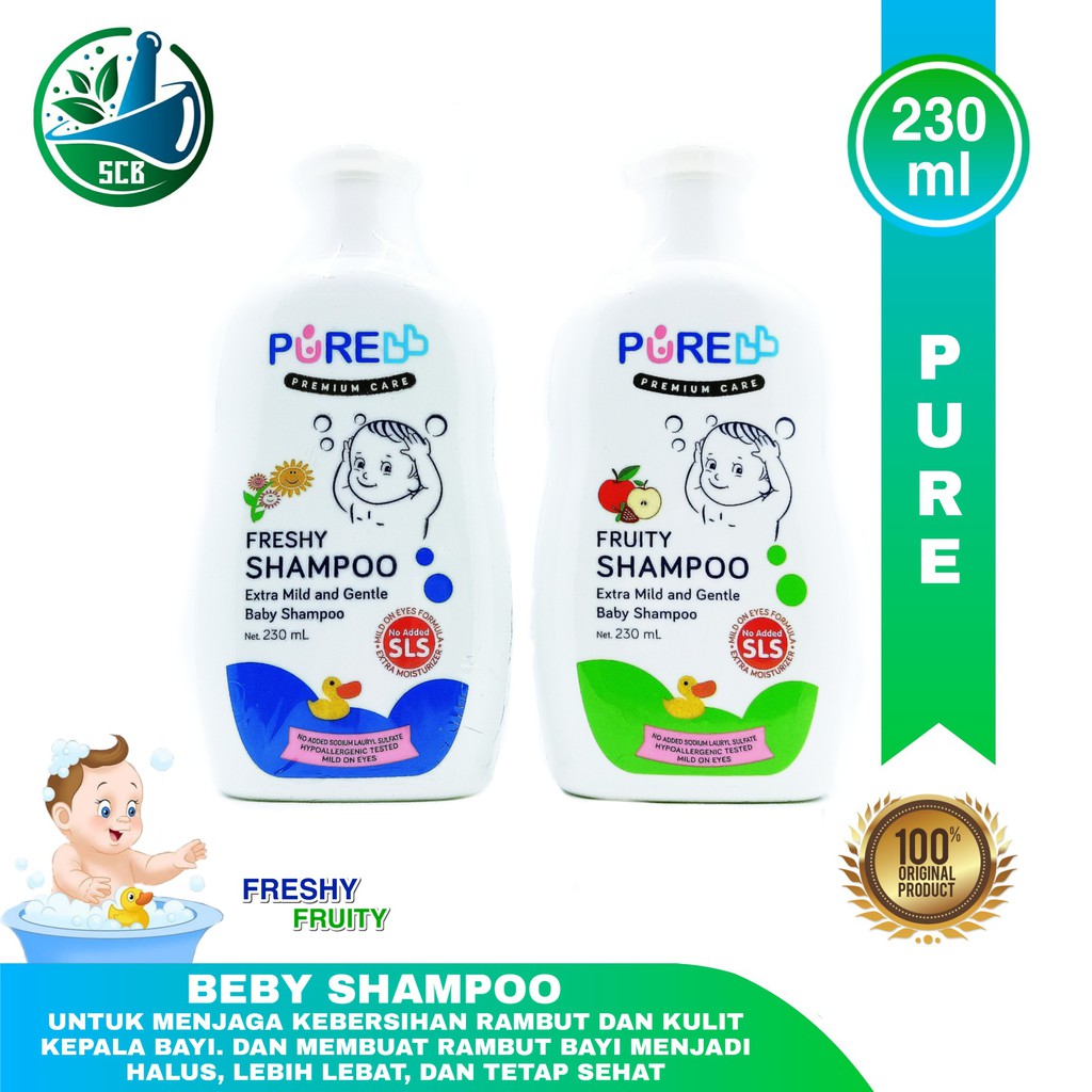 Pure Baby Shampoo 230ML Freshy dan Fruity