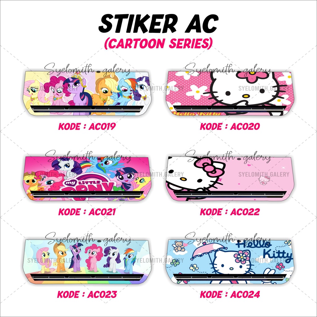 

STIKER AC MOTIF CARTOON SERIES