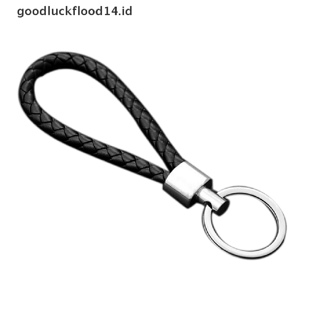 [OOID] 2016 Fashion Men Leather Key Chain Ring Keyfob Car Keyring Keychain Gift ID