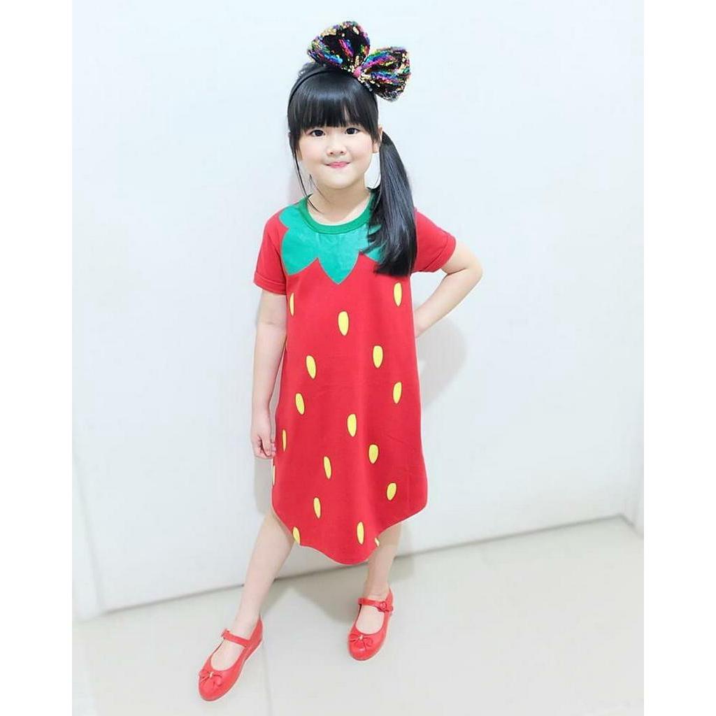 DRESS ANAK PEREMPUAN TROPICAL SERIES USIA 2-10TH