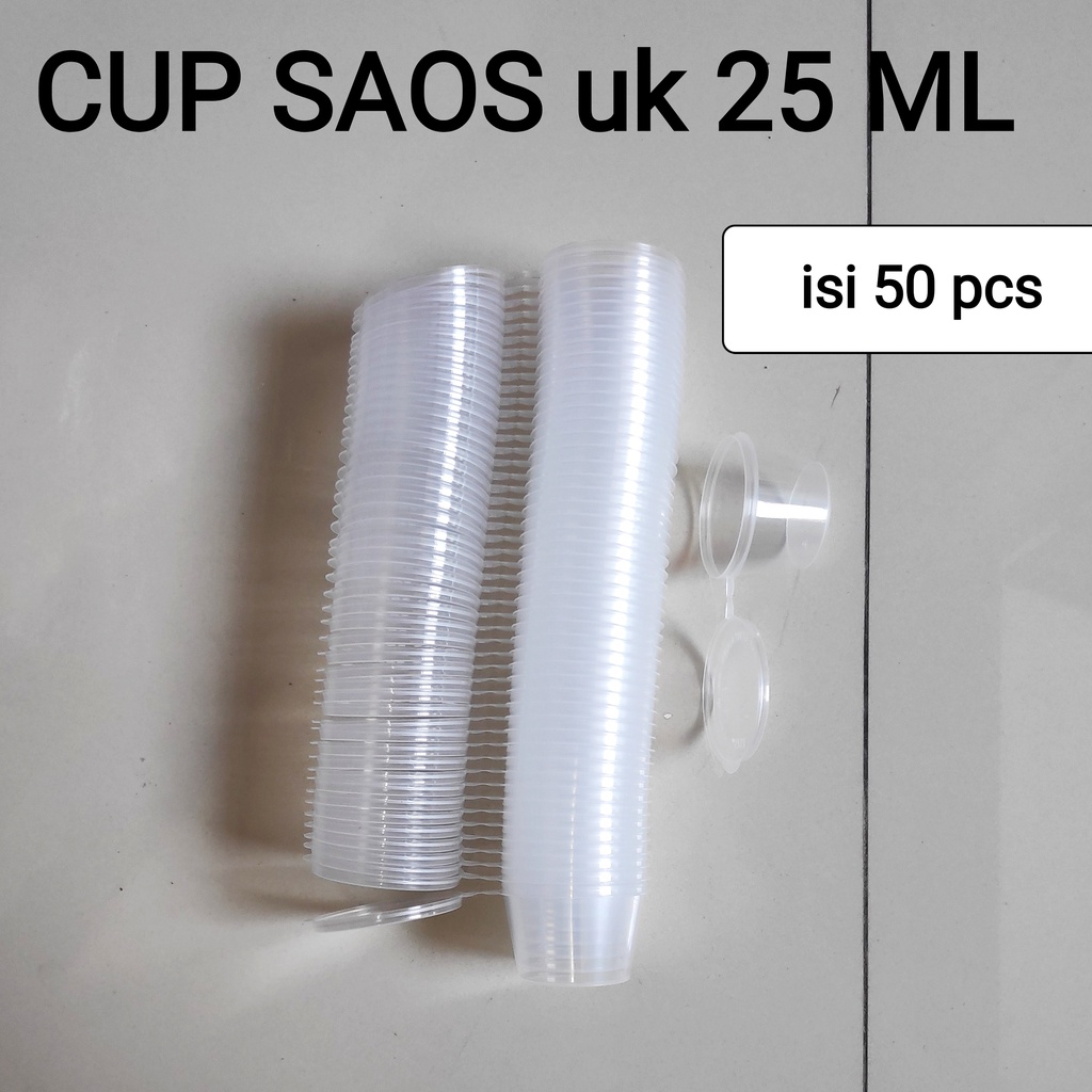 Cup Saos Uk 25ml - 35 ml - 50 ml, Tempat saos, gelas kecil