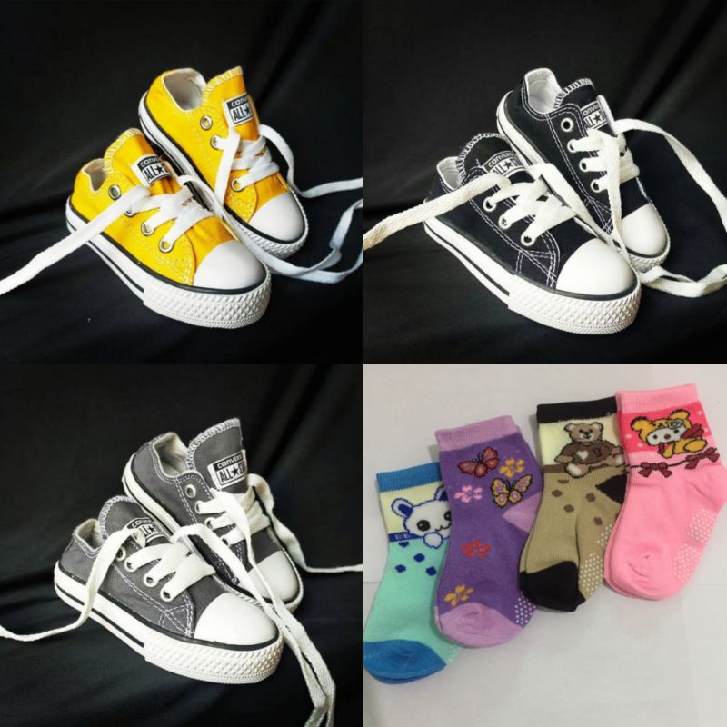 Converse low sepatu sneaker anak anak murah unisex import quality