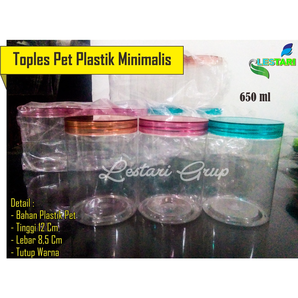 Toples plastik tempat bumbu dapur  model minimalis free stiker label