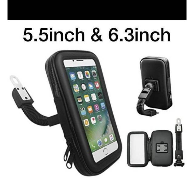 Holder spion sepeda motor waterproof bracket Hp Gps anti air