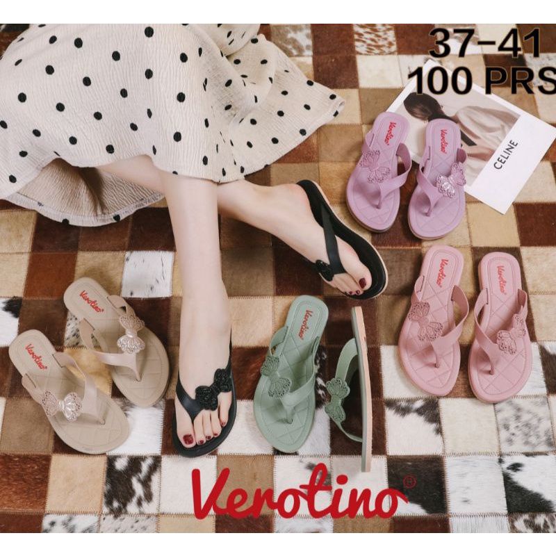 Sandal Wanita Sandal Jepit Jelly Sendal Japit Karet Sandal Import Motif bunga