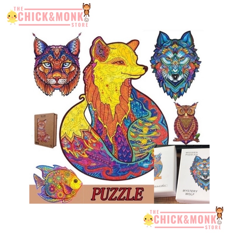 mainan edukasi anak/dewasa jingsaw puzzle wooden puzzle hadiah unik