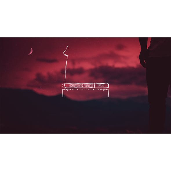 Videohive Cigarette Audio Spectrum Music Visualizer After Effects Project