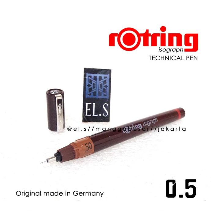 

Office & Stationery | Alat Tulis | Rotring Isograph 0.5 Technical Pen | Best Seller