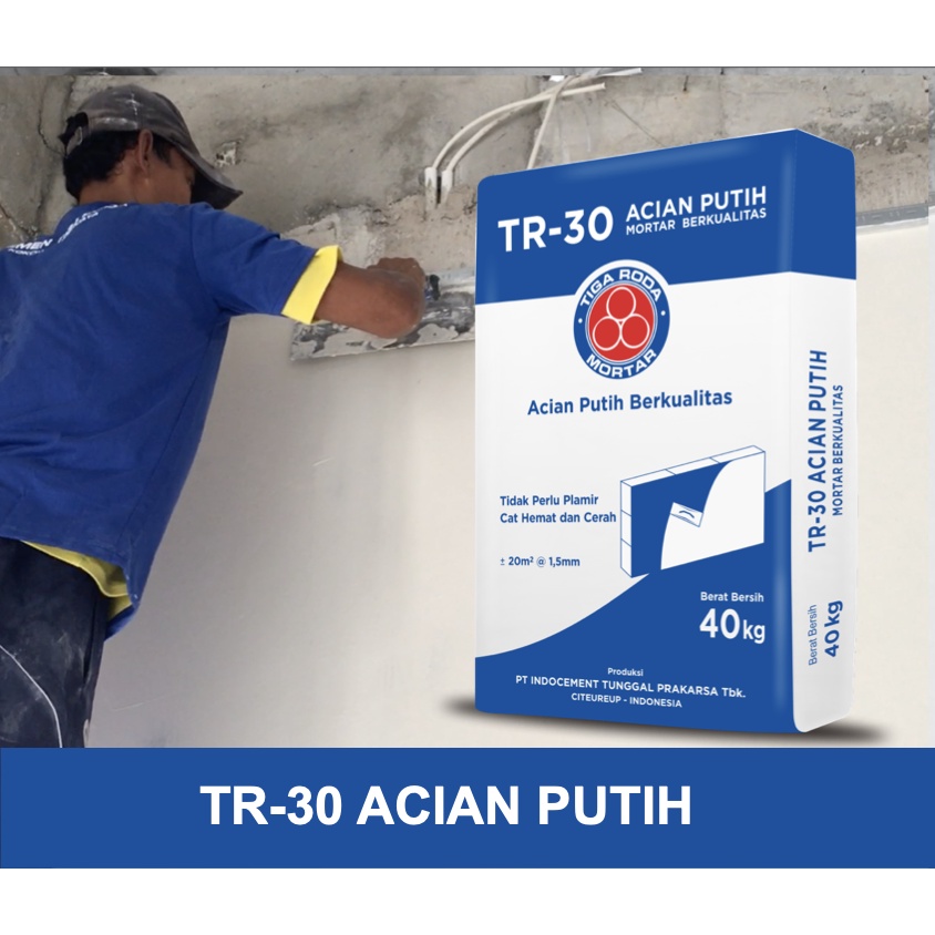 semen mortar acian tiga roda tr 30