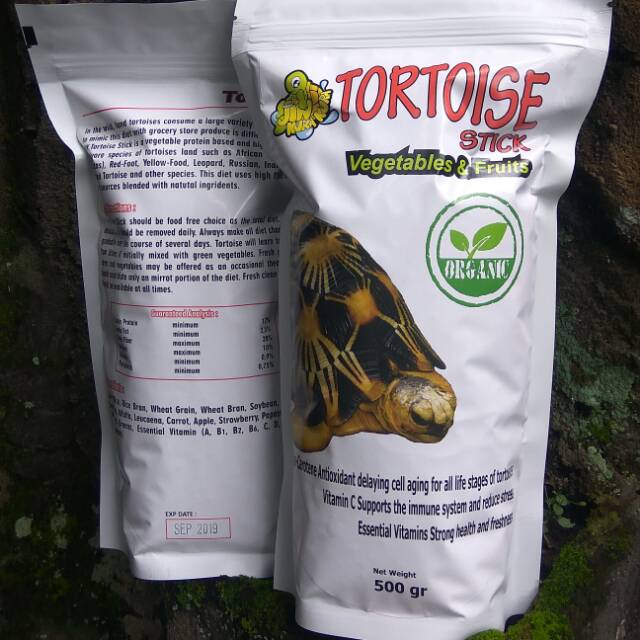 JKK Tortoise Stick (Vegetables & Fruits) Makanan Kura Kura Darat (Tortoise) no Mazuri or Repcal