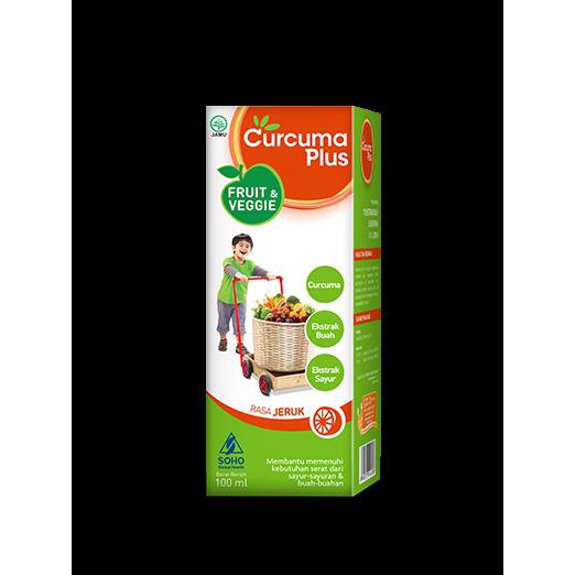 bayar ditempat Curcuma Plus Fruit & Veggie 100ml Plus Racikan Penambah Nafsu Makan