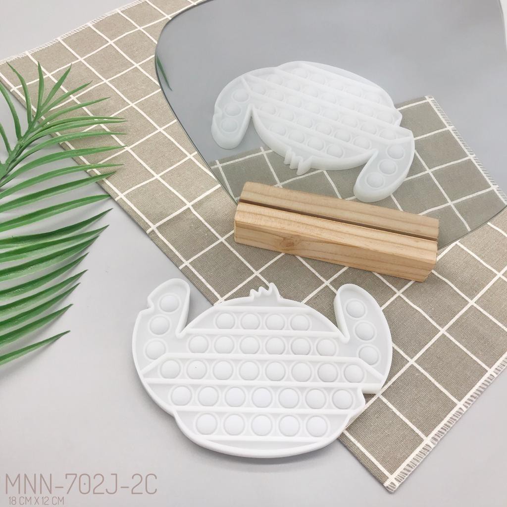 pop it fidget toys UV PELANGI UNICORN - AMONG US - Stitch - Owl UV Import-3