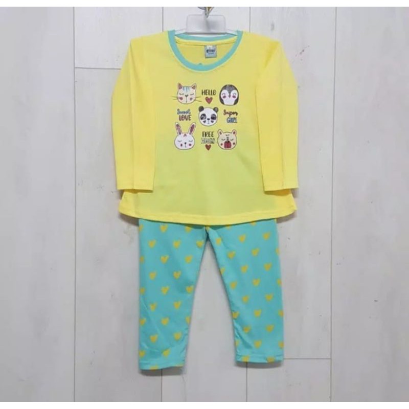 baju setelan anak cewek exist star all