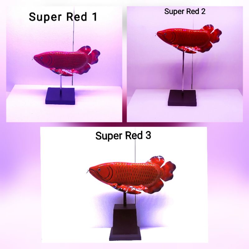 ikan Arwana Super red patung mainan