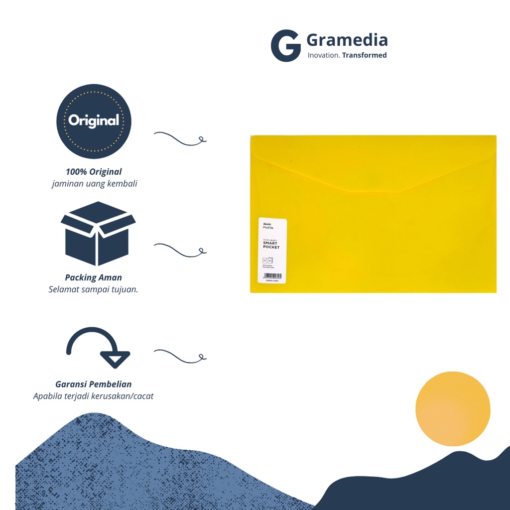 

Gramedia cikupa - DAIICHI Smart Pocket FC Profile Yellow DPR09FC420001