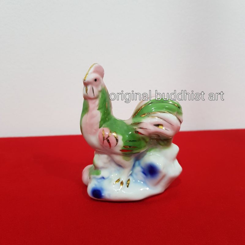 patung shio ayam keramik