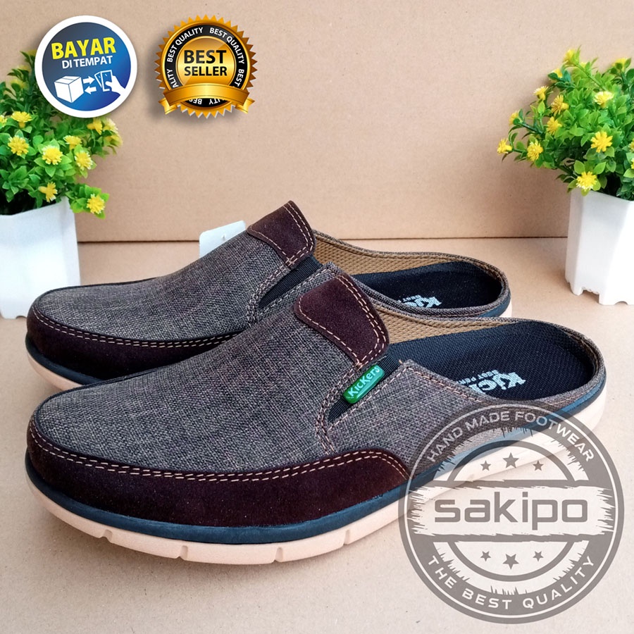 PROMO 9.9 !! SLOP KASUAL PRIA DEWASA SLIP ON 101 MURAH BERKUWALITAS SOL KARET TRENDI NYAMAN DIPAKAI / SEPATU SANTAI PRIA DEWASA / SEPATU KERJA LAPANGAN / SEPATU KERJA KANTORAN / SAKIPO