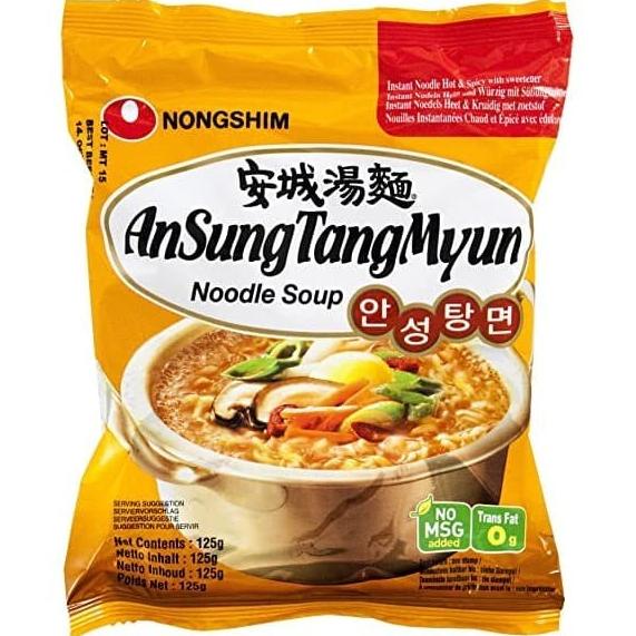 

populer] Nongshim AnSungTangMyun Ramen Korea Hot Spicy. halal.an sung tang myun