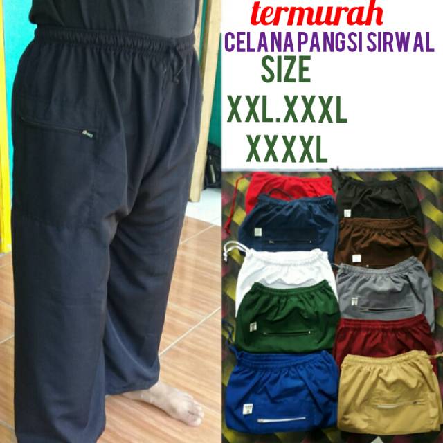 Celana pangsi sirwal xxl xxxl xxxxl komprang