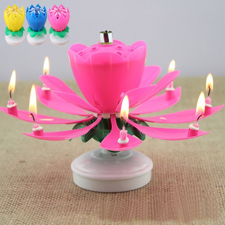 Lilin Ulang Tahun Kembang Api Lotus - Birthday Candle - Fireworks Candle