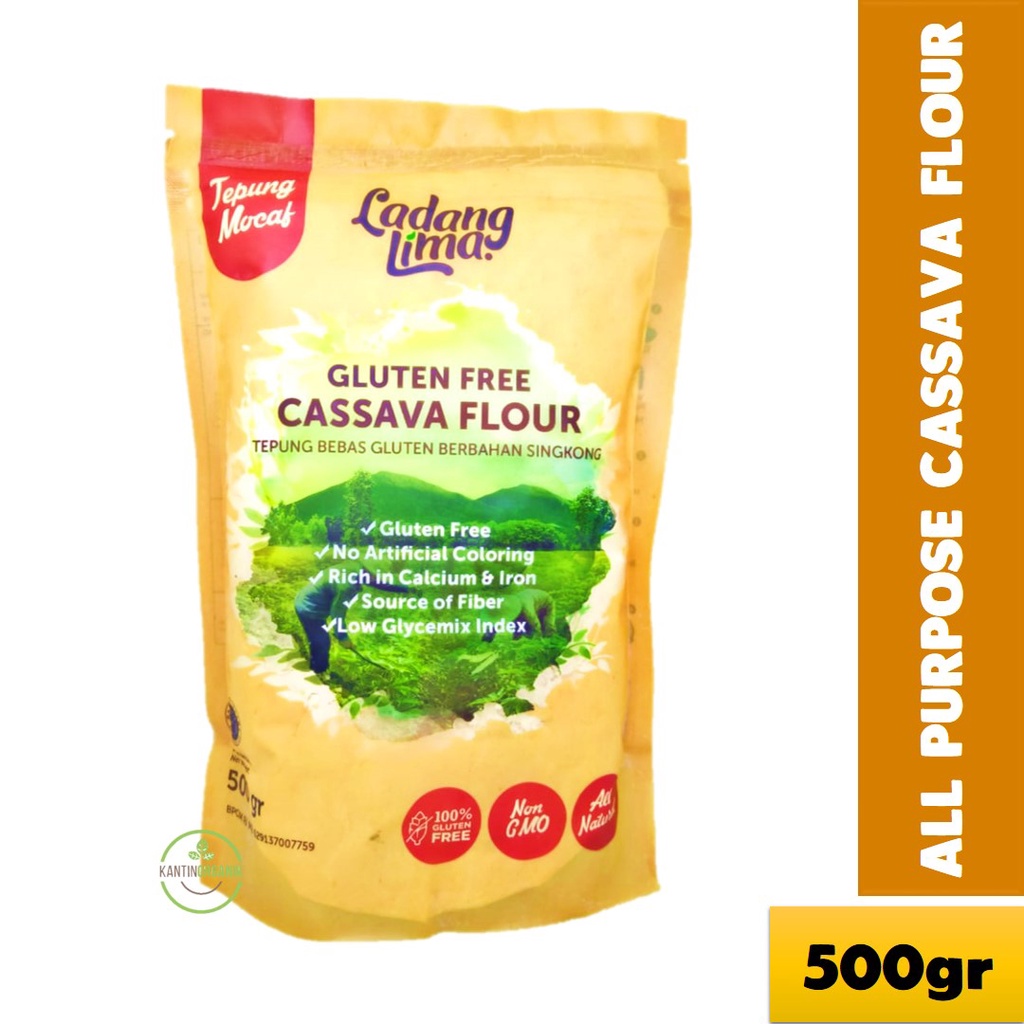 

Tepung Cassava Ladang Lima 500 gr | Gluten Free All Purpose Cassava Flour | Tepung Gluten Free