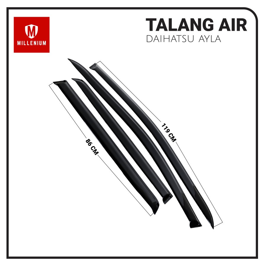 TALANG AIR PINTU MOBIL DAIHATSU AYLA 2012 - 2019 MODEL SLIM