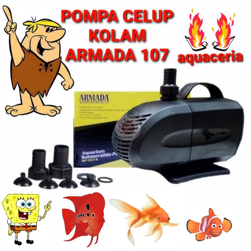 ARMADA 107 A POMPA CELUP KOLAM AIR TERJUN WATER PUMP