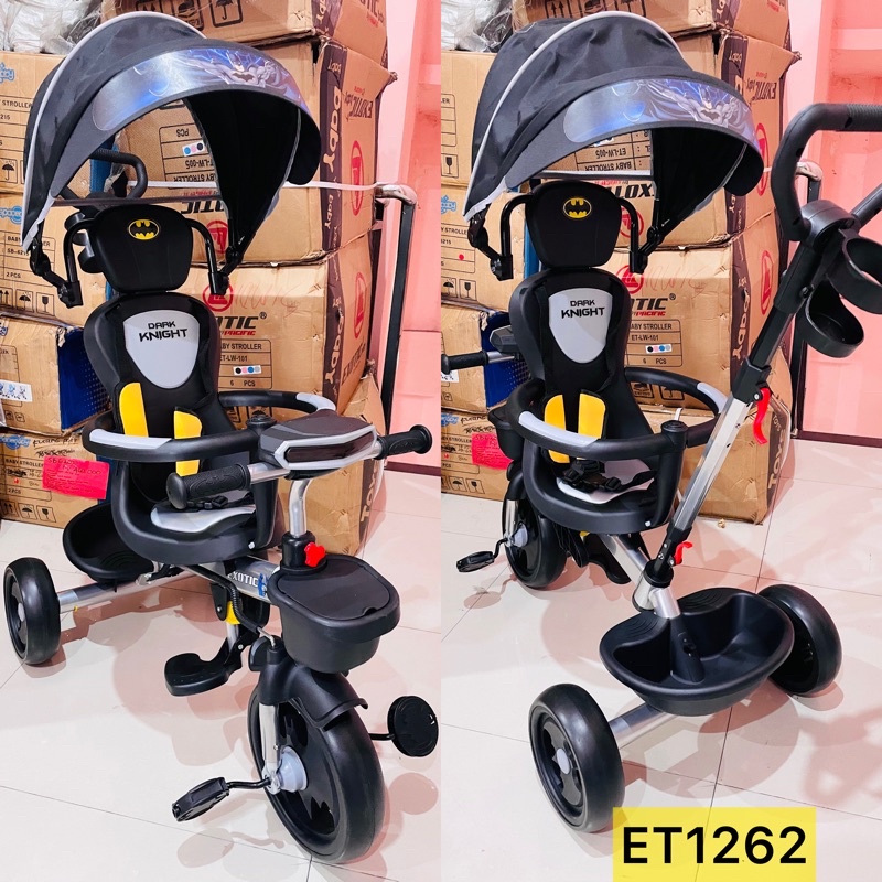 Sepeda Anak Roda Tiga Murah Model Terbaru Merk Exotic ET2251 ET1262 / ET 2251 1262 BATMAN