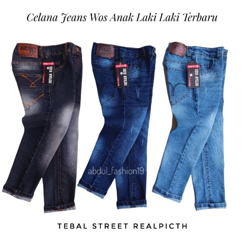 Celana Jeans Panjang Anak laki laki 4-12 tahun Anak Cowok Terbaru Terlaris Termurah