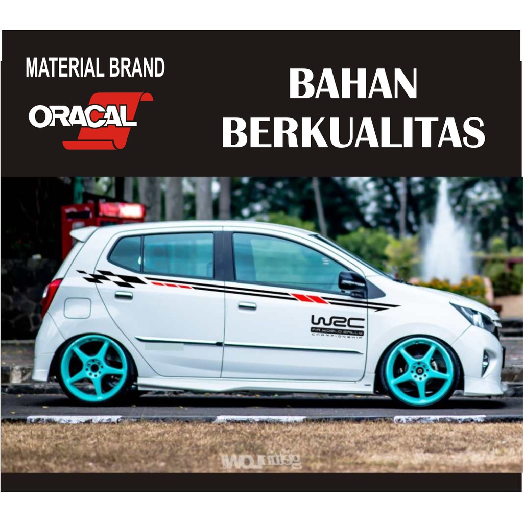 Jual Stiker Mobil Sticker Cutting Agya Ayla Datsun March Sirion Jazz Yaris Brio Sedan Picanto Terlaris Indonesia Shopee Indonesia