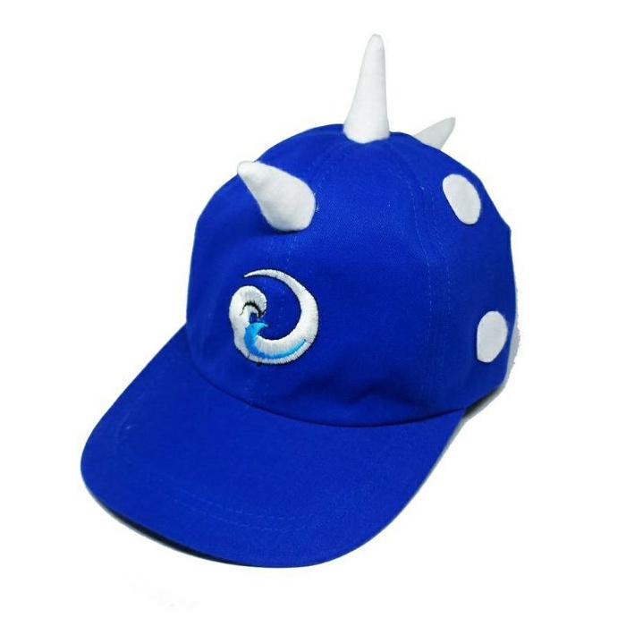 Topi Anak / Balita Bordir Karakter Kartun / Topi Anak Tanduk Laki Perempuan 1-8 Tahun