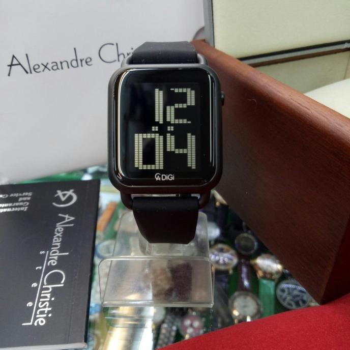 GH01 JAM TANGAN DIGITAL WANITA ALEXANDRE CHRISTIE AC 9332 LH RUBBER SFD345465CE