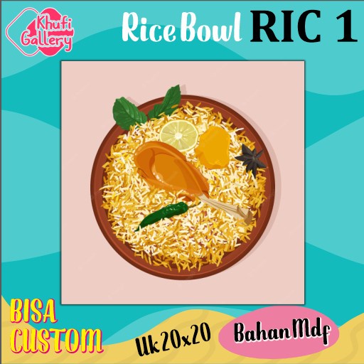 Khufi Gallery Hiasan dinding Rice Bowl