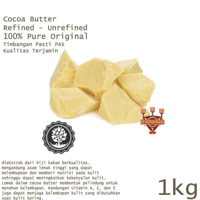 

READY COD Refined Cocoa Butter 1kg Cocoa Butter Refined Lemak Coklat 1 kg