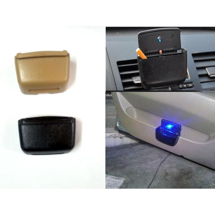 Car Ashtray Asbak Rokok Kabin Mobil Model Jepit Dengan Led Otop44 Juara