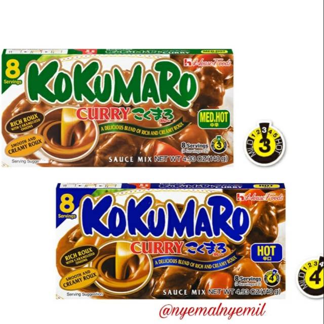 

House Kokumaro Curry : Medium Hot 140g-Bumbu Kari Jepang