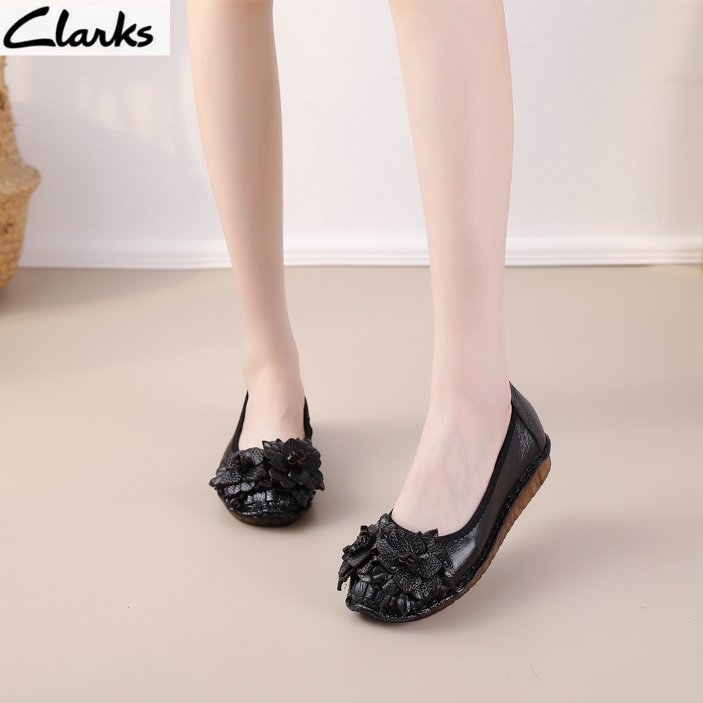 Clarks new pita Sepatu  woman  / clarks flat wanita kulit asli /Sepatu Wanita  melati