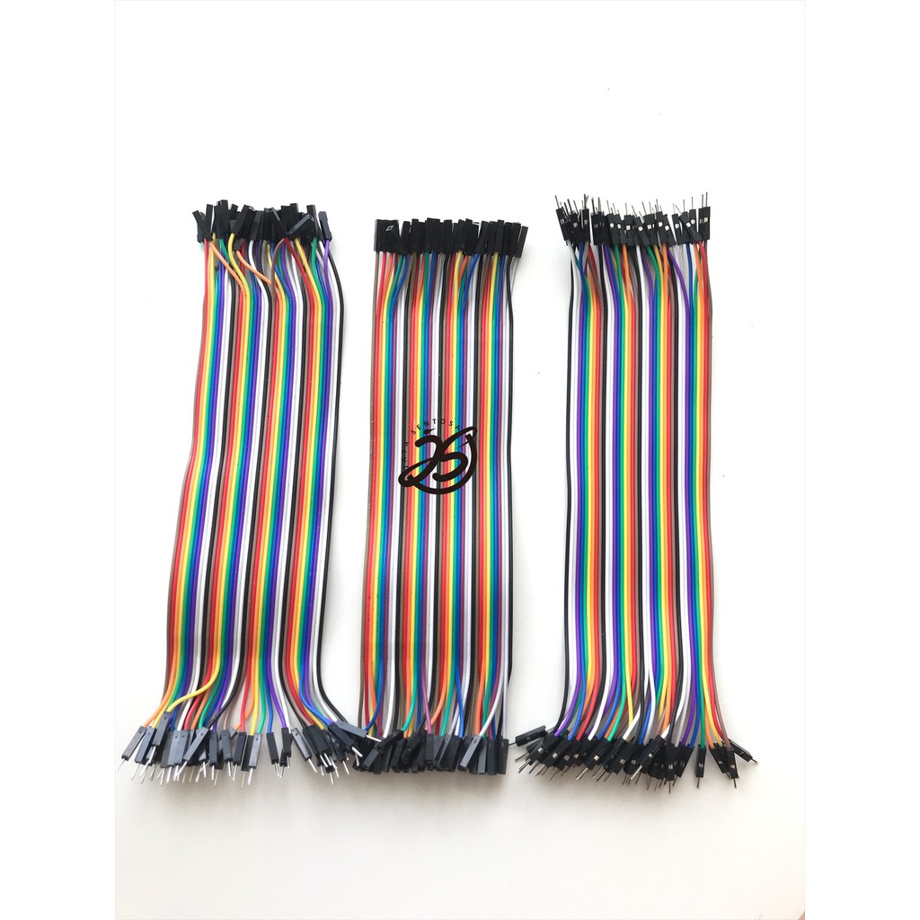 KABEL JUMPER 40 PIN KABEL PELANGI MALE TO FEMALE 20cm  3 TIPE